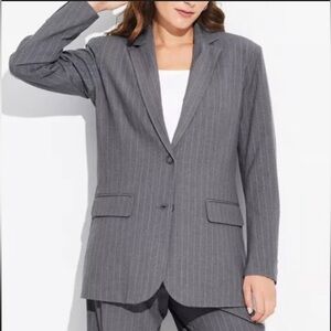 Metrostyle Gray Pinstripe brazer and pants